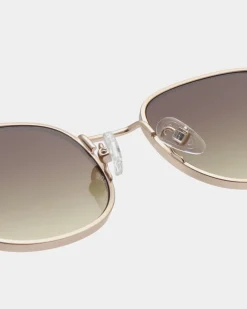 A.Kjaerbede unisex aurinkolasit Hello, kullankeltainen