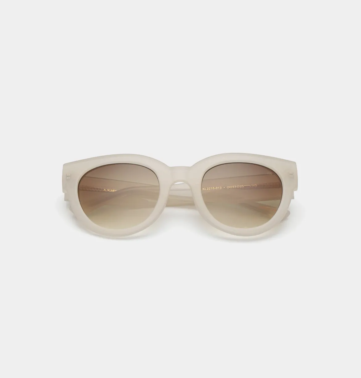 A.Kjaerbede Unisex aurinkolasit Lilly, vaalea beige