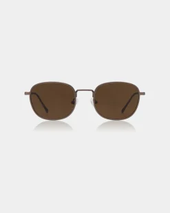 A.Kjaerbede unisex aurinkolasit Hello, tummanruskea