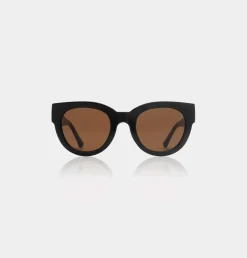 A.Kjaerbede Unisex aurinkolasit Lilly, musta