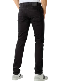Alberto miesten farkut Pipe Denim Superfit Dual FX, musta
