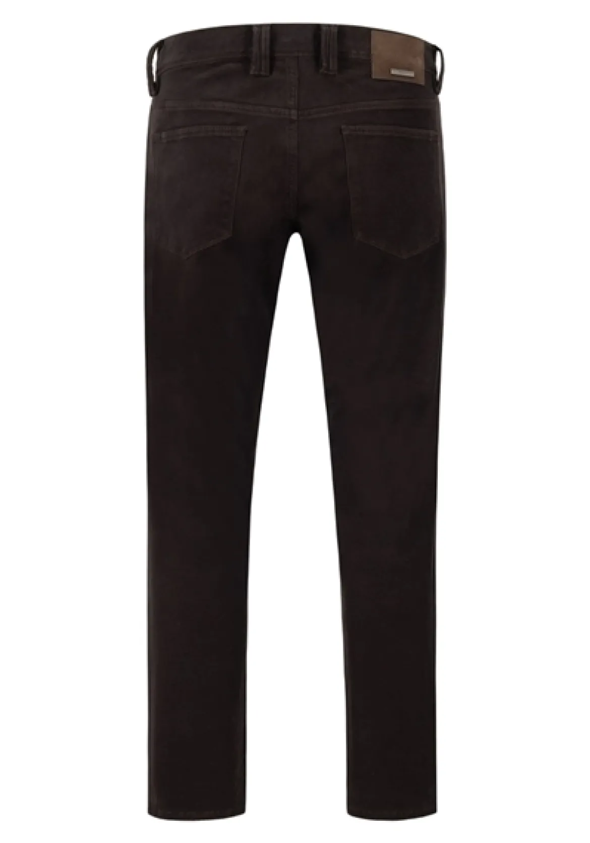 Alberto miesten farkut Pipe Diamond Brushed Cotton, kaakaonruskea