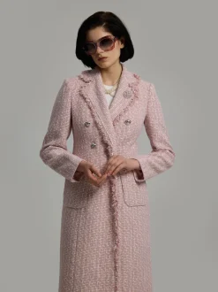 Andiata bleiserimekko Caren Coat, vaaleanpunainen