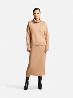 Andiata Naisten Hame Edmee Skirt Kameli