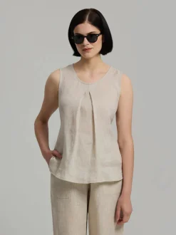 Andiata naisten toppi Telma Top, vaalea beige
