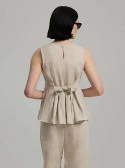 Andiata naisten toppi Telma Top, vaalea beige