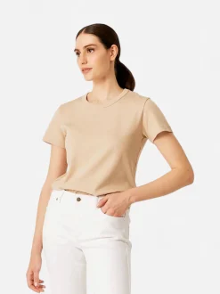 Andiata Naisten T-paita, Famie Ss Vaalea Beige