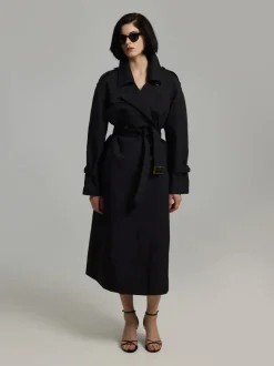 Andiata naisten trenssitakki Suela 2 Coat, musta