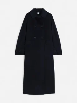 Aspesi naisten villakangastakki Wool Coat, tummansininen