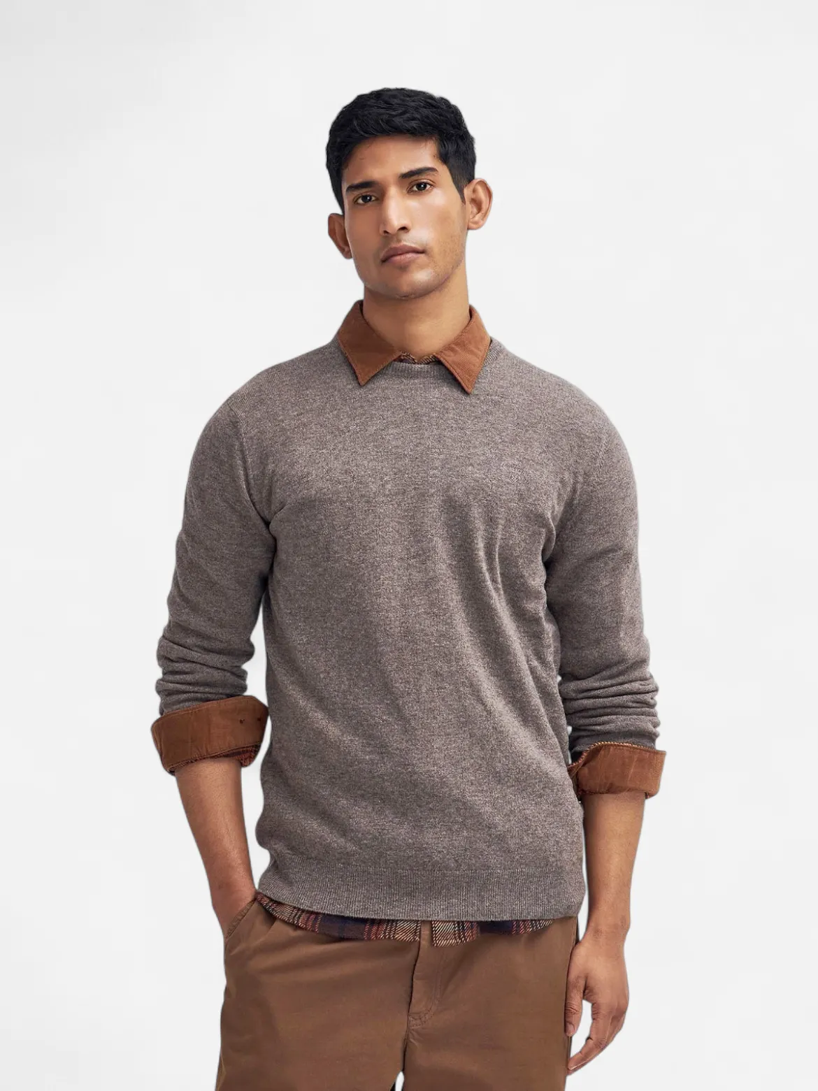 Barbour Essential Lambwool Crew VAALEANRUSKEA