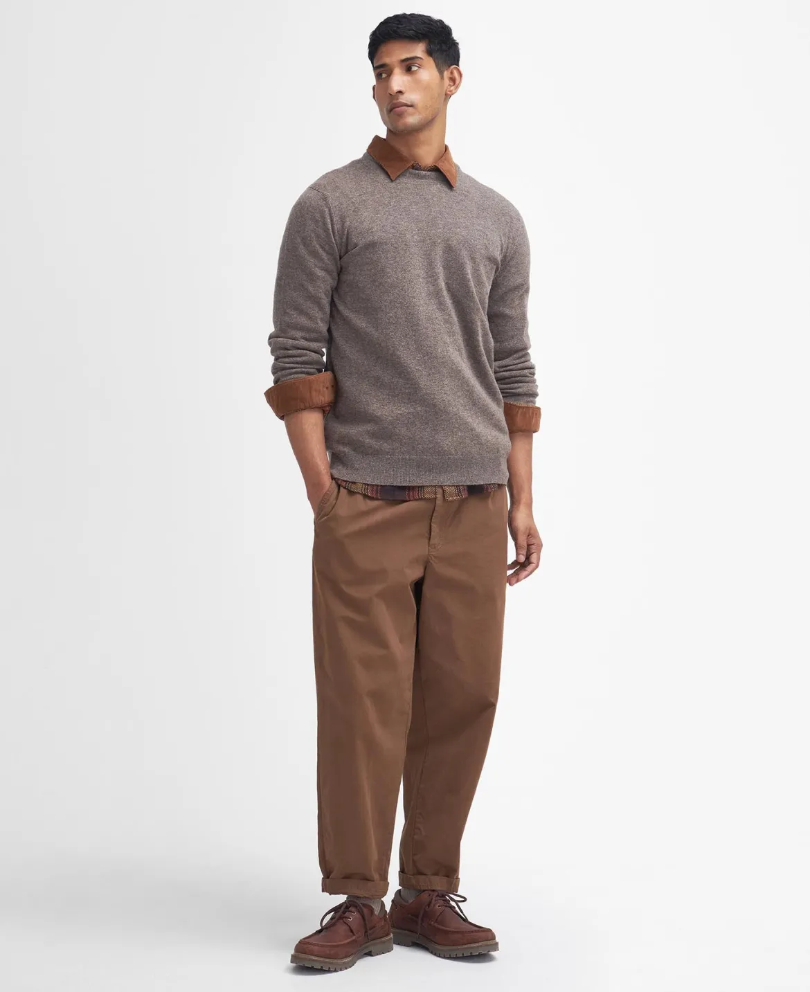 Barbour Essential Lambwool Crew VAALEANRUSKEA