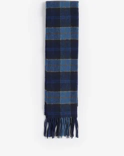 Barbour huivi TARTAN LAMBSWOOL NOS SCARF, sininen ruutu