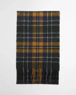Barbour miesten huivi New Check Scarf, oranssiruutu