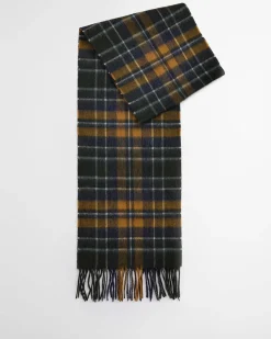 Barbour miesten huivi New Check Scarf, oranssiruutu