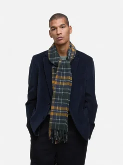 Barbour miesten huivi New Check Scarf, oranssiruutu