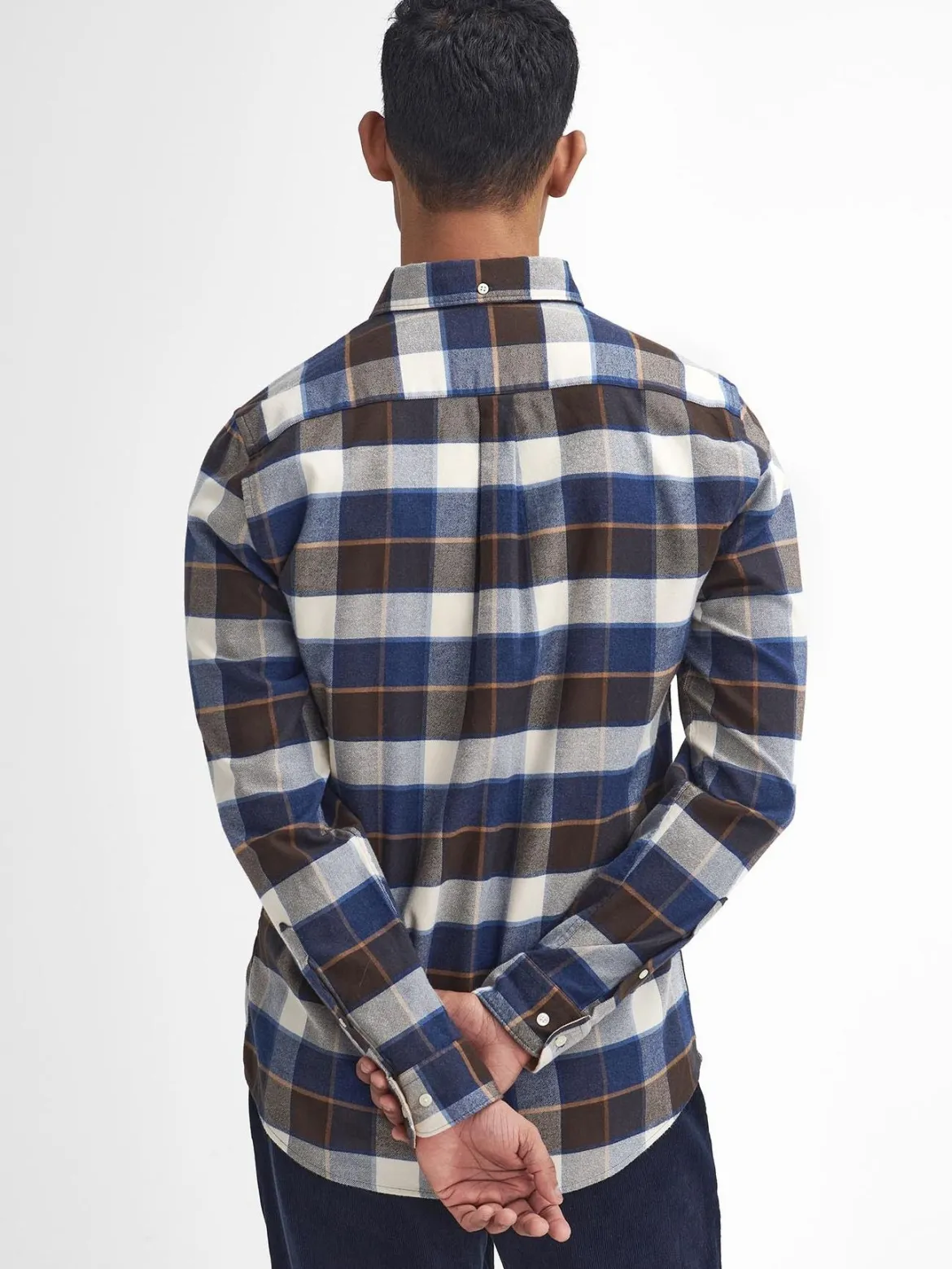 Barbour miesten kauluspaita Valley Tartan Flannel, sininen ruutu