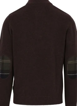 Barbour miesten neulepusero Holden Half Zip, tummanruskea