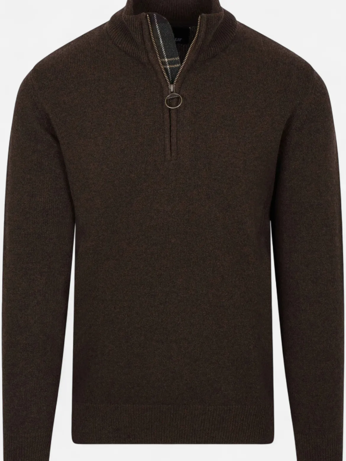 Barbour miesten neulepusero Holden Half Zip, tummanruskea