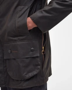 Barbour miesten takki Classic Beaufort Wax Jacket, tumma oliivi