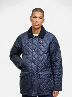 Barbour miesten tikkitakki, Barbour Essential Bedale Quilted Jacket Tummansininen