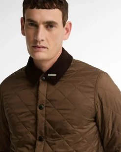 Barbour miesten tikkitakki Icons Heritage Quilted Jacket, Keskiruskea