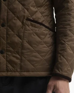 Barbour miesten tikkitakki Icons Heritage Quilted Jacket, Keskiruskea