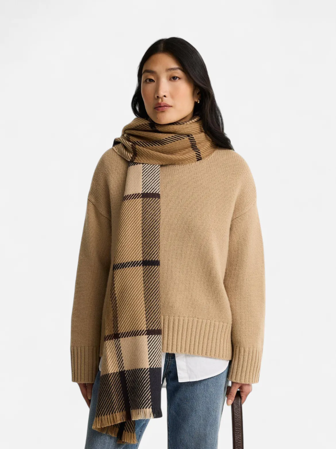 Barbour naisten huivi Blair Tartan, Beige ruutu