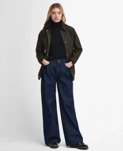 Barbour naisten kevyt takki Acorn Wax Jacket, Khaki