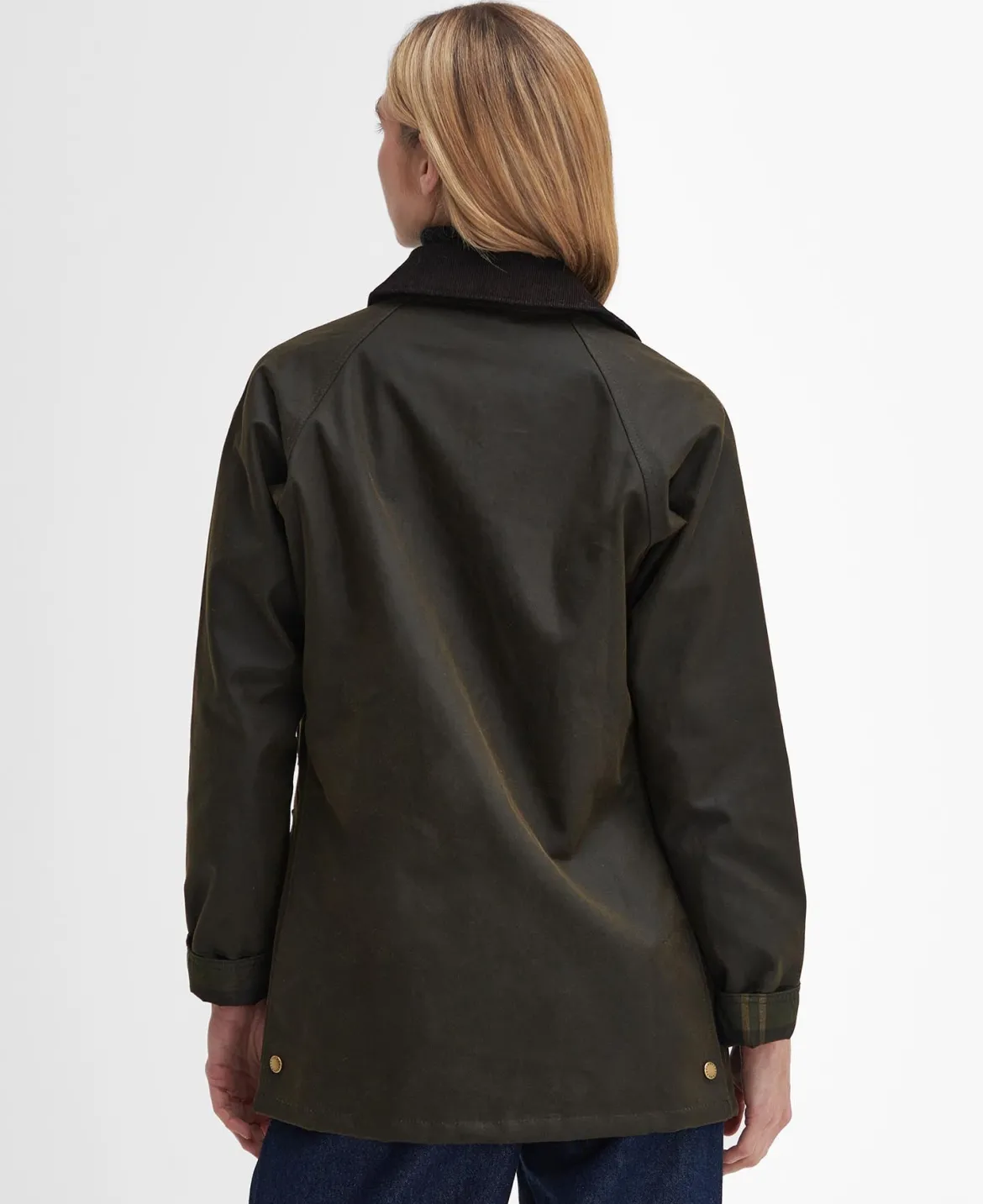 Barbour naisten kevyt takki Acorn Wax Jacket, Khaki