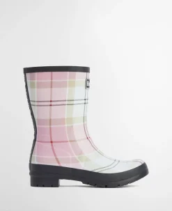 Barbour naisten saappaat Banbury Mid Wellingtonds, pinkki kuosi