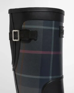 Barbour naisten saappaat Dena Tartan Wellingtons, musta