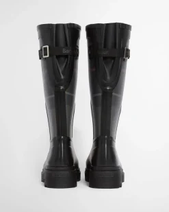 Barbour naisten saappaat Dena Tartan Wellingtons, musta