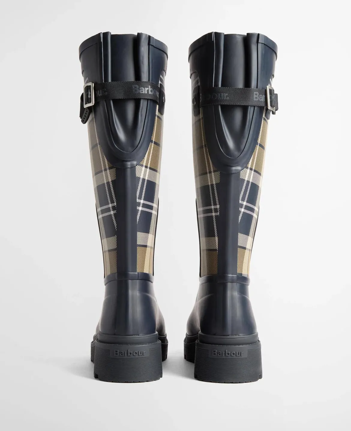 Barbour naisten saappaat Dena Tartan Wellingtons, tummansininen
