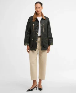 Barbour naisten takki Argill Wax, khaki