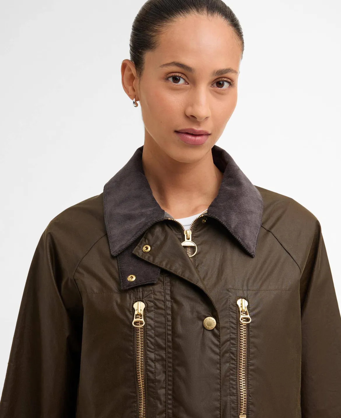 Barbour naisten takki Argill Wax, tummanruskea