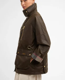 Barbour naisten takki Argill Wax, tummanruskea