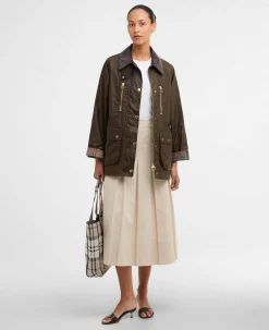 Barbour naisten takki Argill Wax, tummanruskea