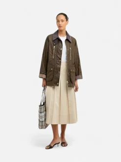 Barbour naisten takki Argill Wax, tummanruskea
