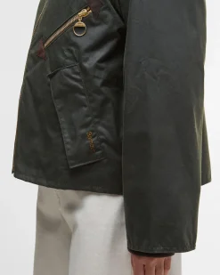 Barbour naisten takki Arlene Wax Jacket, Khaki