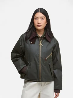 Barbour naisten takki Arlene Wax Jacket, Khaki