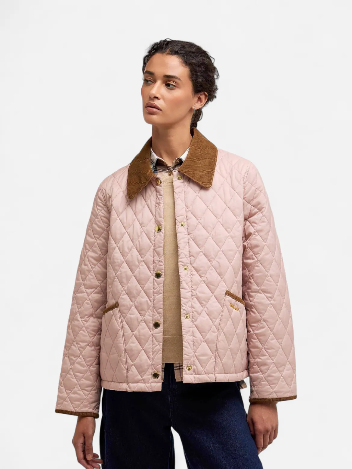 Barbour Naisten Tikkitakki Icons Cropped Liddesdale Jacket Vaaleanpunainen