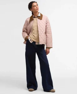 Barbour Naisten Tikkitakki Icons Cropped Liddesdale Jacket Vaaleanpunainen