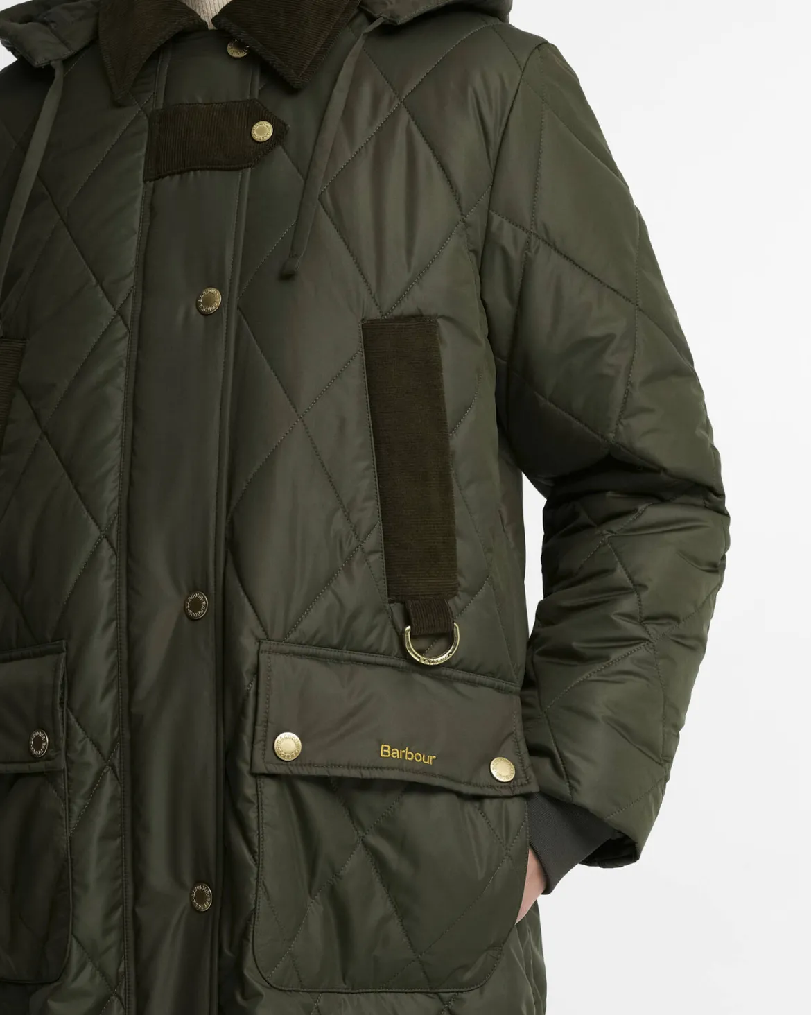Barbour naisten tikkitakki Rudson Quilt, khaki