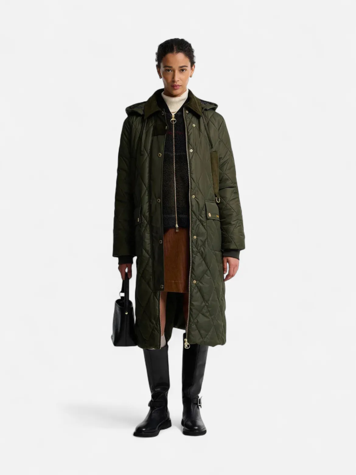 Barbour naisten tikkitakki Rudson Quilt, khaki
