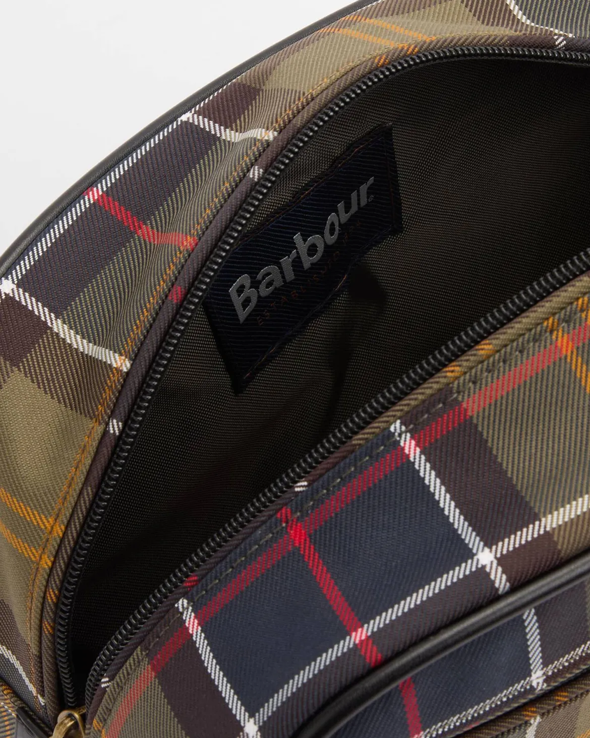 Barbour toilettilaukku Tartan Washbag, vihreä ruutu