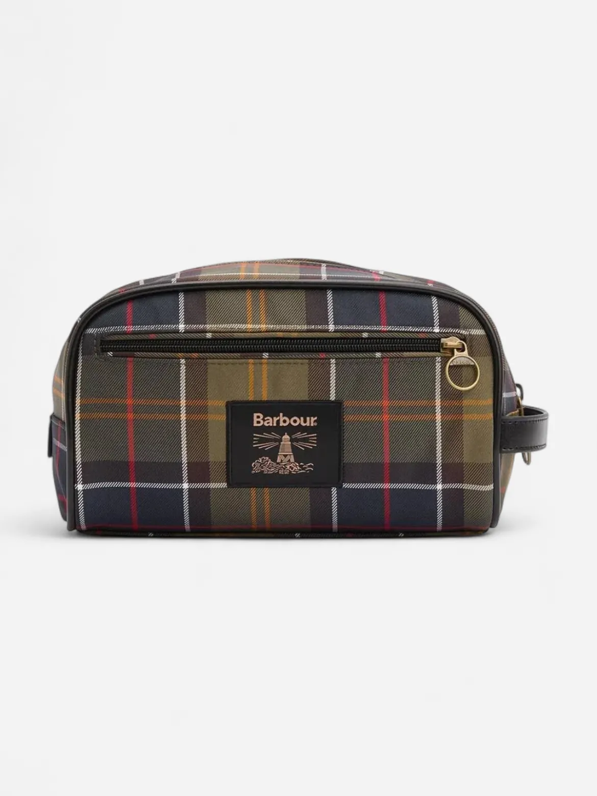 Barbour toilettilaukku Tartan Washbag, vihreä ruutu