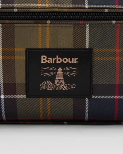 Barbour toilettilaukku Tartan Washbag, vihreä ruutu