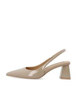 Bianco naisten avokkaat Biamaralyn Slingback Heel Patent, Beige