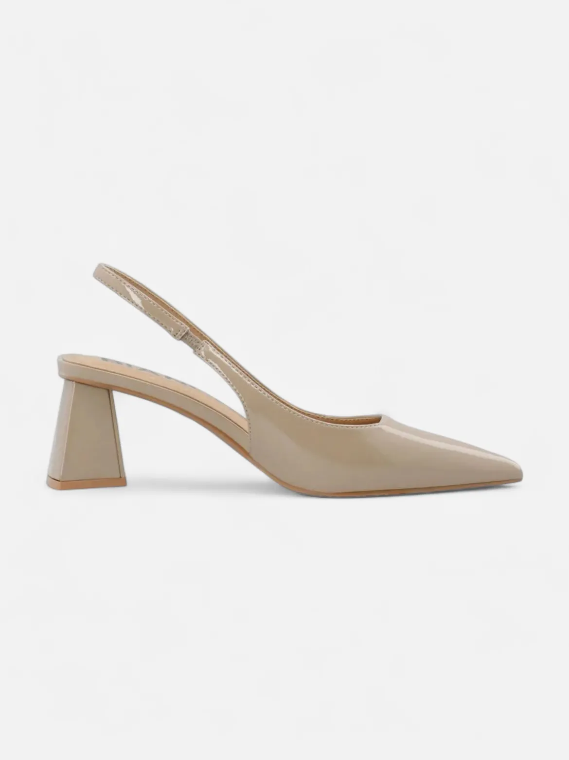 Bianco naisten avokkaat Biamaralyn Slingback Heel Patent, Beige