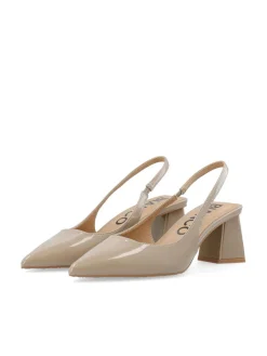 Bianco naisten avokkaat Biamaralyn Slingback Heel Patent, Beige